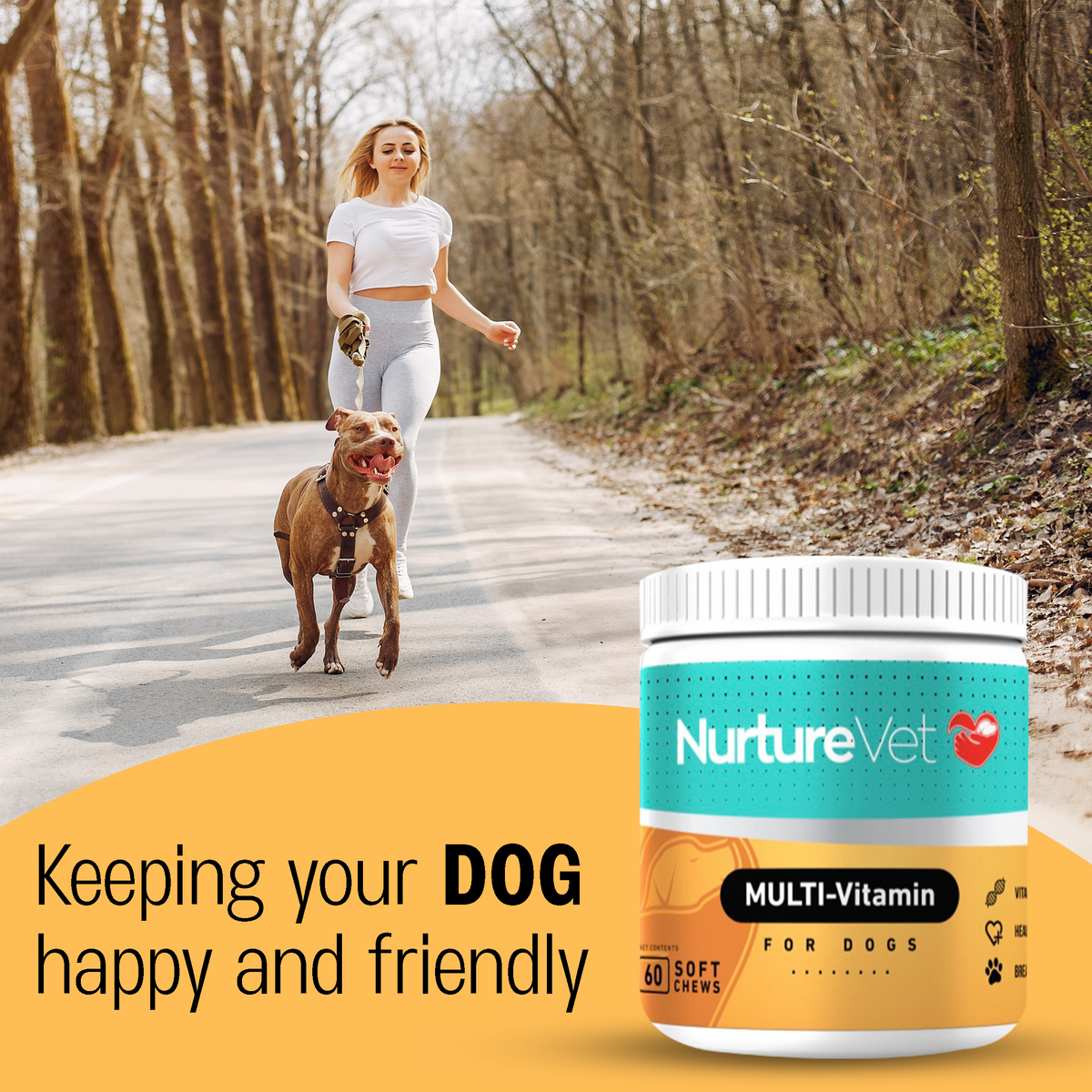Multi-Vitamins for Dogs - Zinc, Iron,Vitamin-B12, Magnesium - Dog Immune Booster