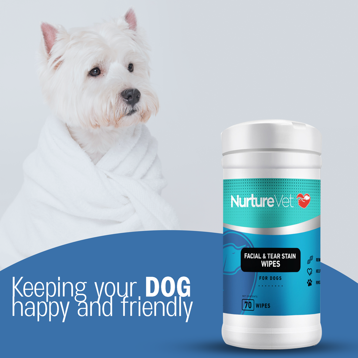 Canine facial wipes best sale